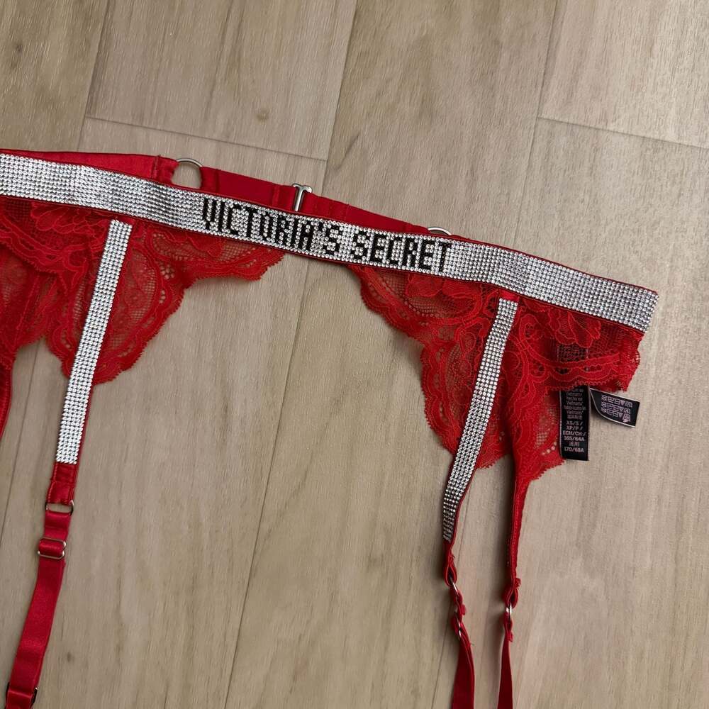 Victoria's Secret Very Sexy Rhinestone Logo Garter Belt - Picture 2 of 4